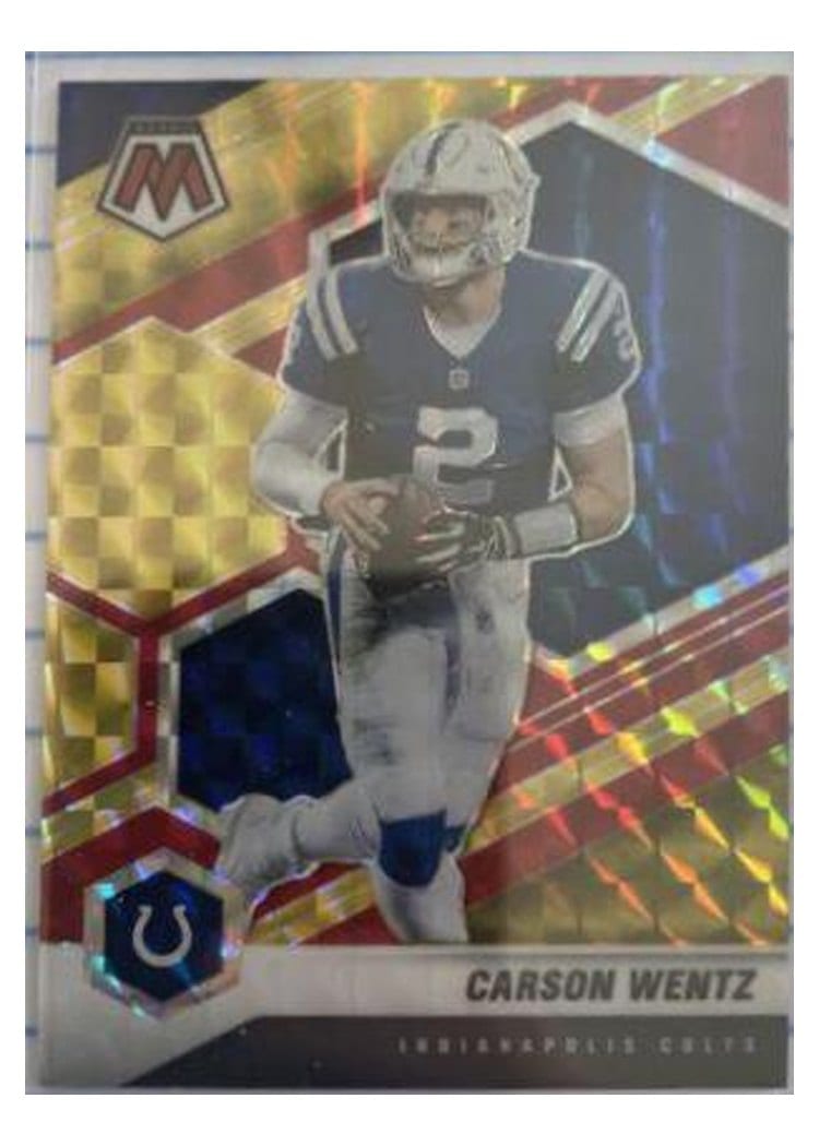 2021 Panini Mosaic Base Set Carson Wentz #90 card