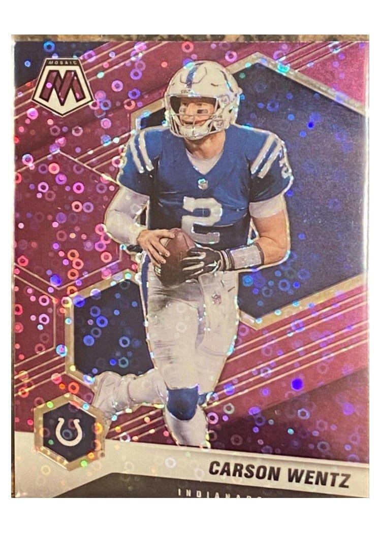 2021 Panini Mosaic Base Set Carson Wentz #90 card
