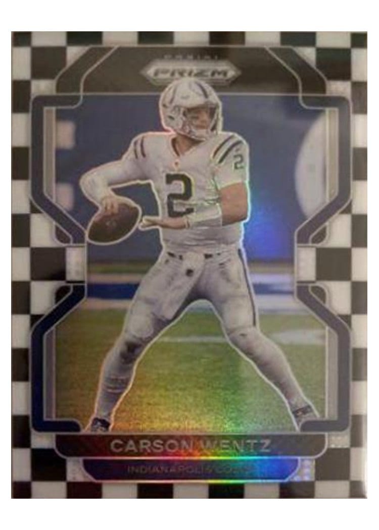 2021 Panini Prizm Base Set Carson Wentz #24 card