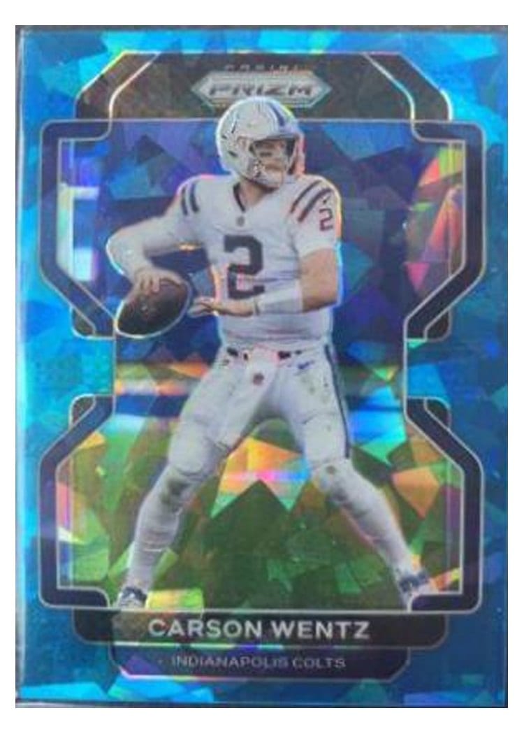 2021 Panini Prizm Base Set Carson Wentz #24 card