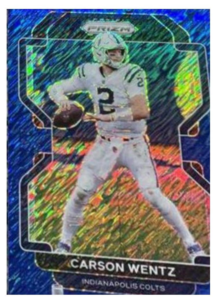 2021 Panini Prizm Base Set Carson Wentz #24 card
