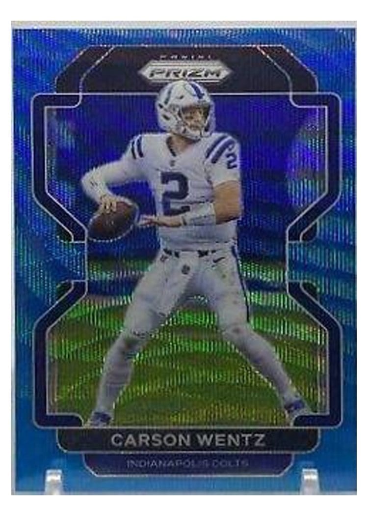 2021 Panini Prizm Base Set Carson Wentz #24 card