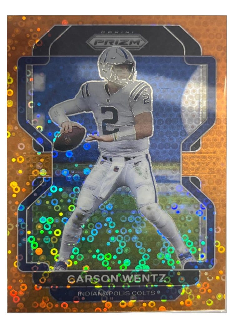2021 Panini Prizm Base Set Carson Wentz #24 card