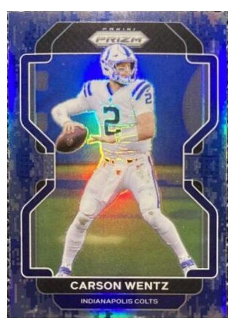 2021 Panini Prizm Base Set Carson Wentz #24 card