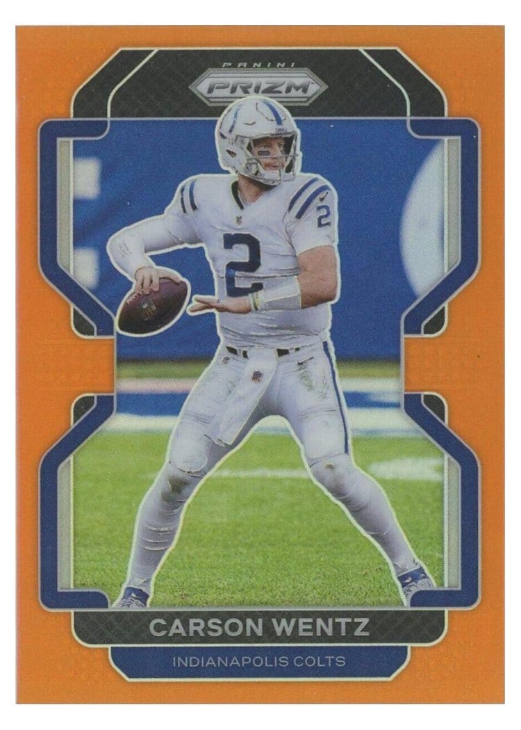 2021 Panini Prizm Base Set Carson Wentz #24 card