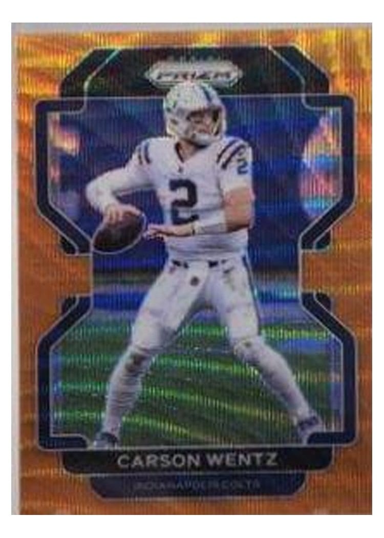 2021 Panini Prizm Base Set Carson Wentz #24 card