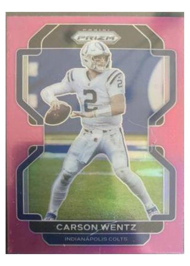 2021 Panini Prizm Base Set Carson Wentz #24 card
