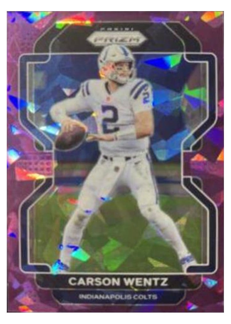 2021 Panini Prizm Base Set Carson Wentz #24 card