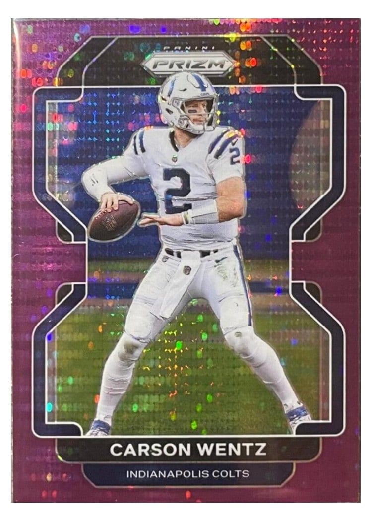 2021 Panini Prizm Base Set Carson Wentz #24 card