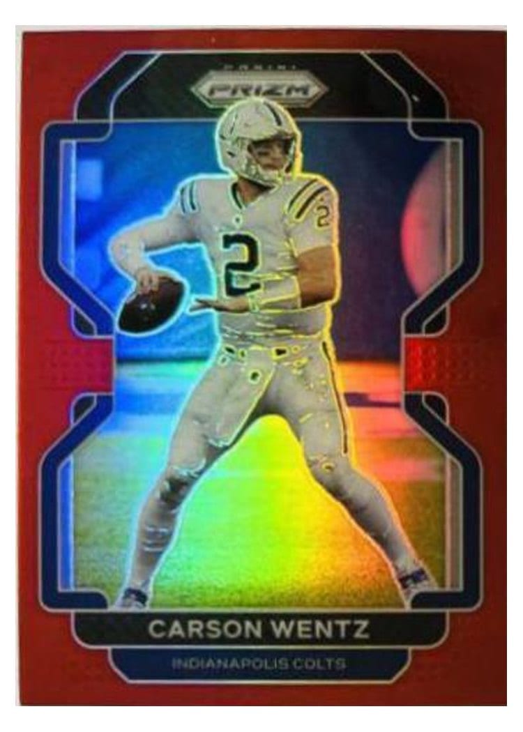 2021 Panini Prizm Base Set Carson Wentz #24 card