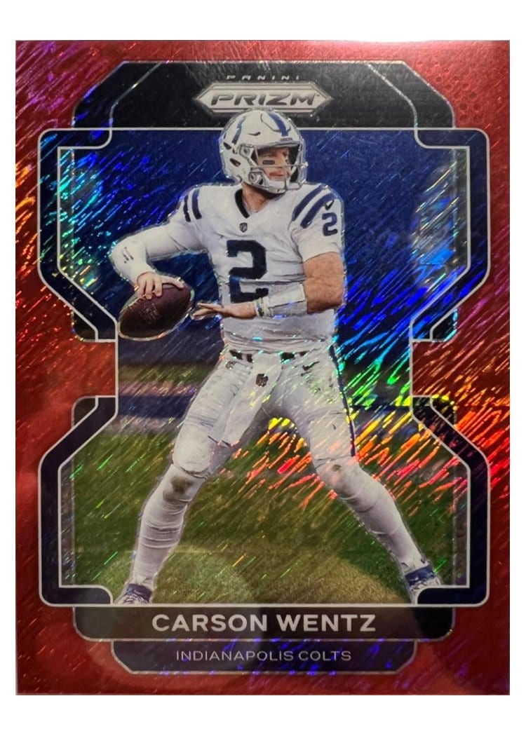 2021 Panini Prizm Base Set Carson Wentz #24 card