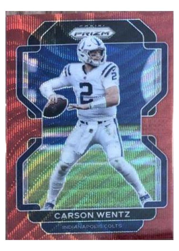 2021 Panini Prizm Base Set Carson Wentz #24 card
