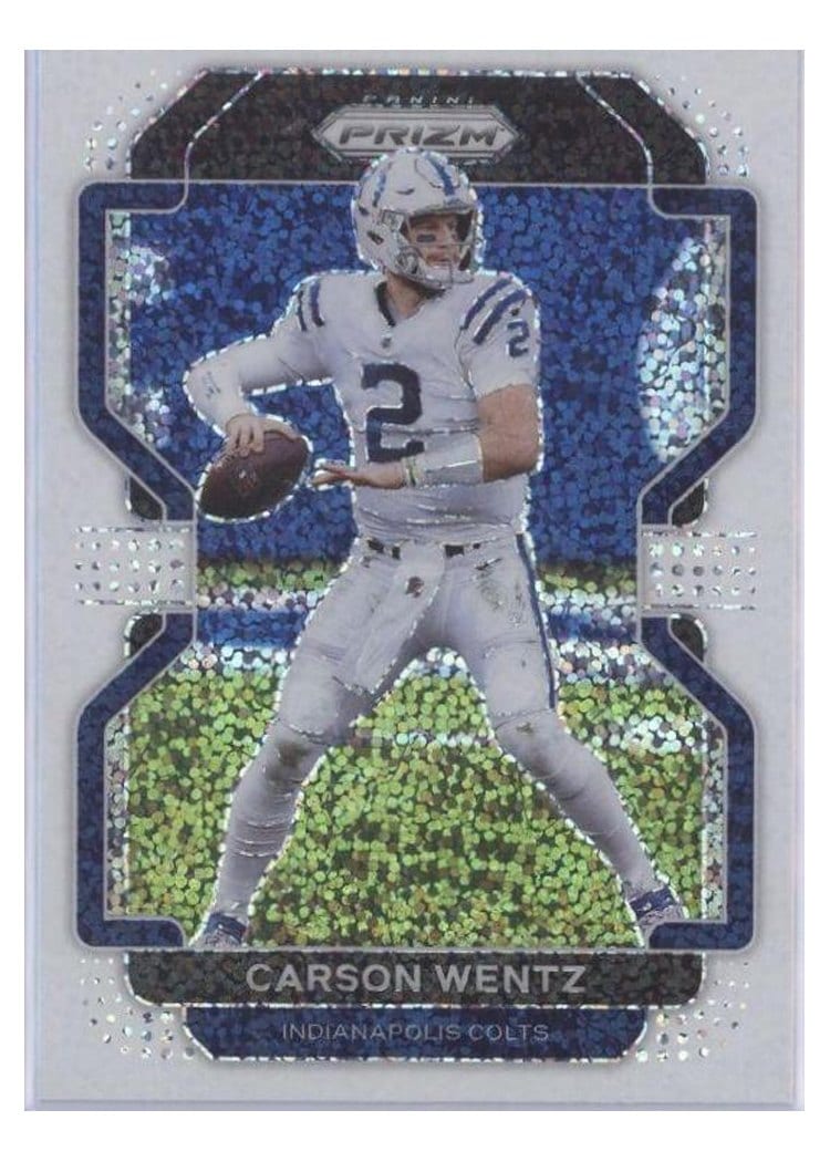 2021 Panini Prizm Base Set Carson Wentz #24 card