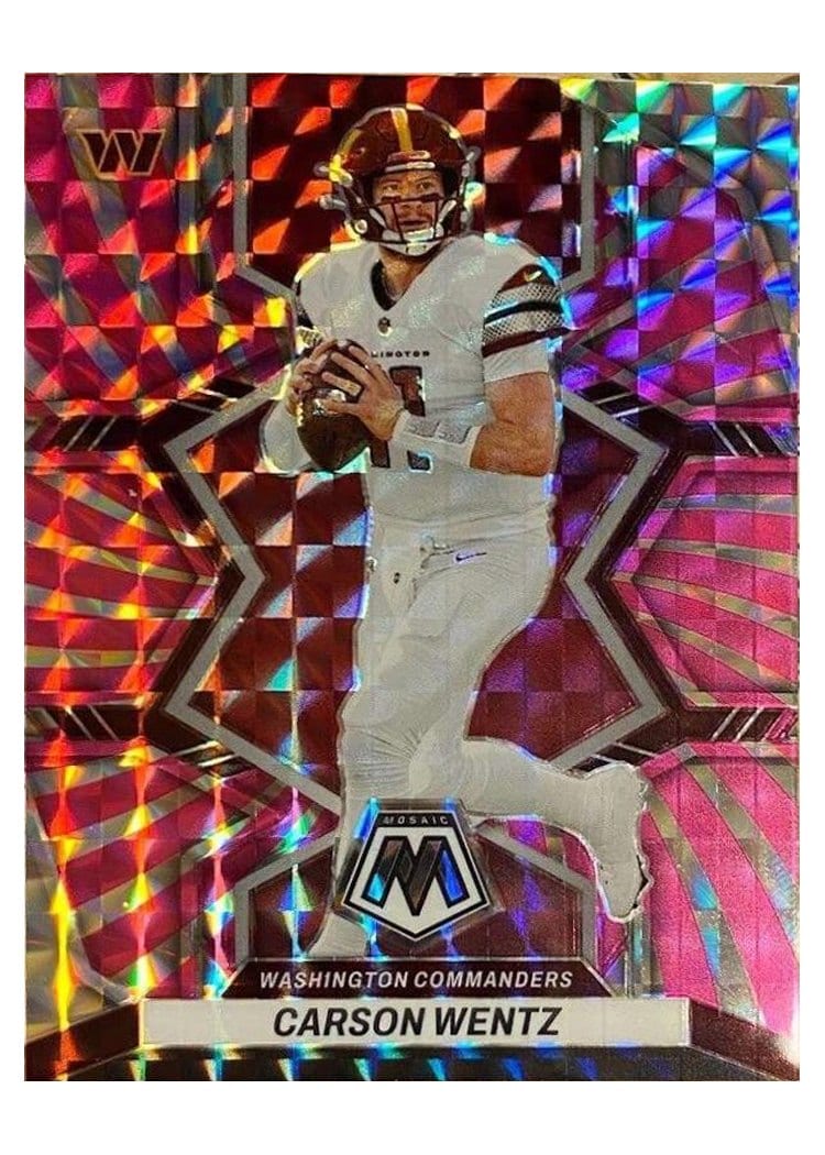 2022 Panini Mosaic Base Set Carson Wentz #195 card