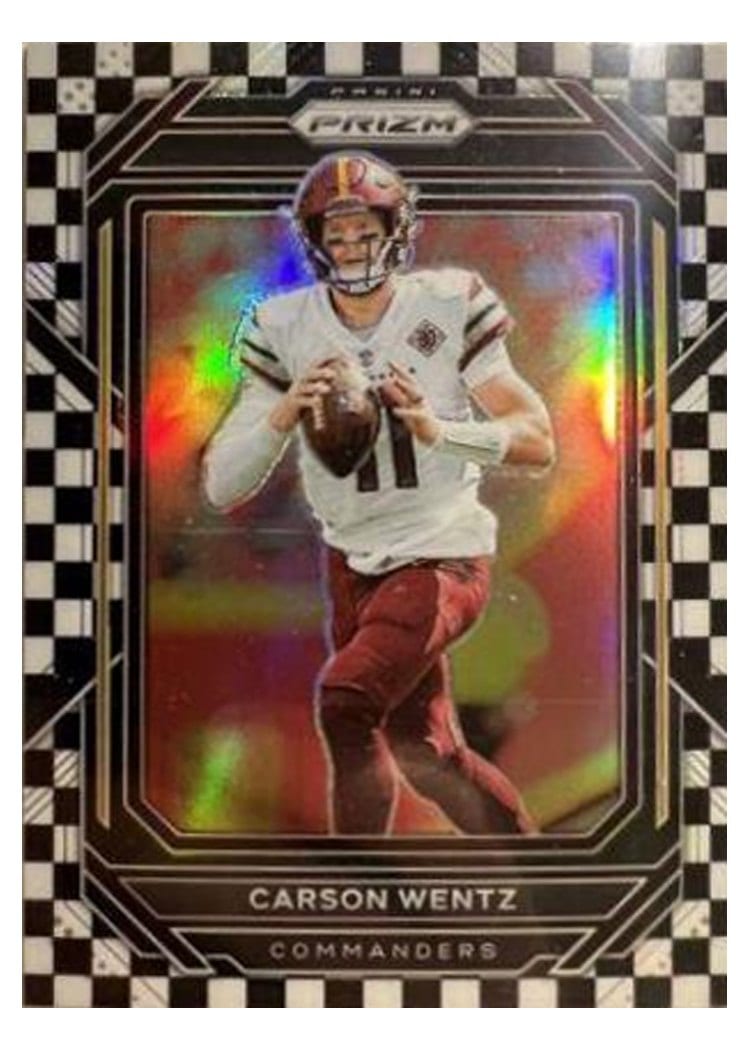 2022 Panini Prizm Base Set Carson Wentz #292 card