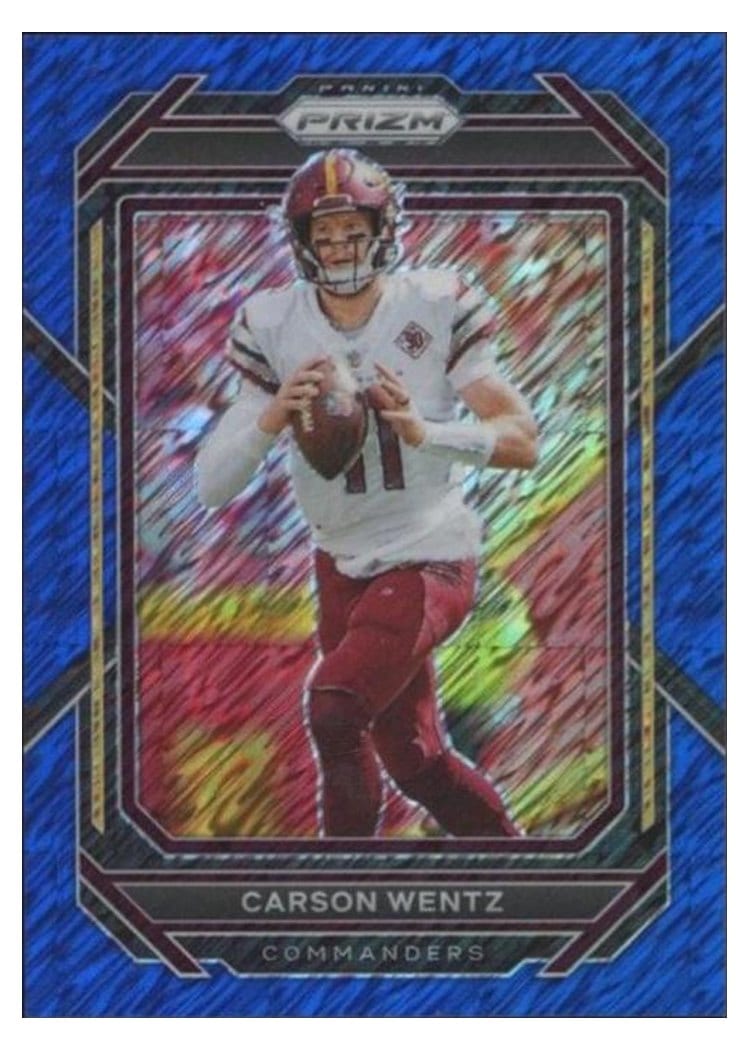 2022 Panini Prizm Base Set Carson Wentz #292 card
