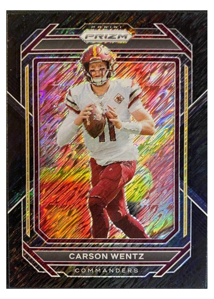 2022 Panini Prizm Base Set Carson Wentz #292 card