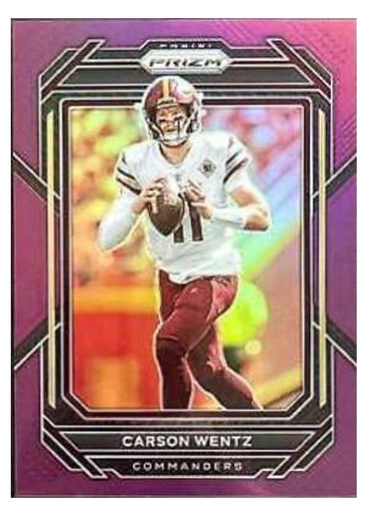 2022 Panini Prizm Base Set Carson Wentz #292 card