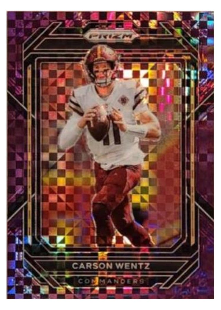 2022 Panini Prizm Base Set Carson Wentz #292 card