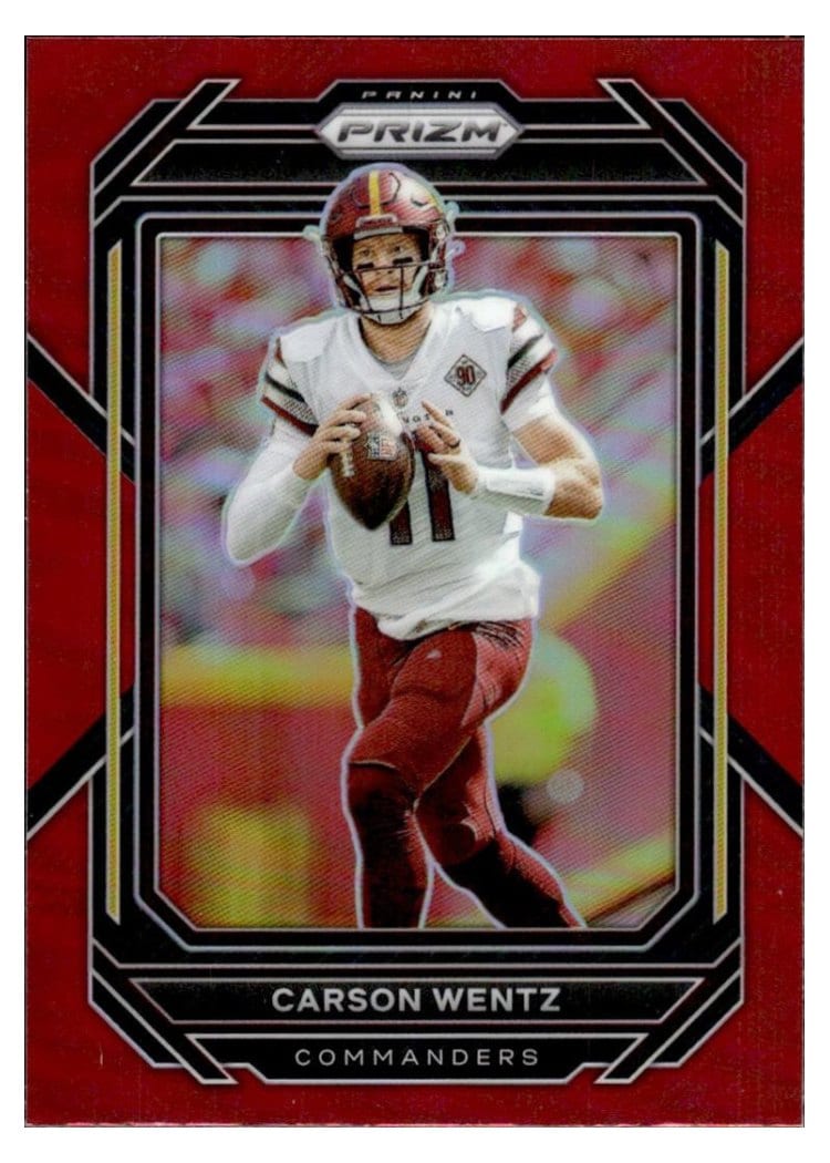 2022 Panini Prizm Base Set Carson Wentz #292 card