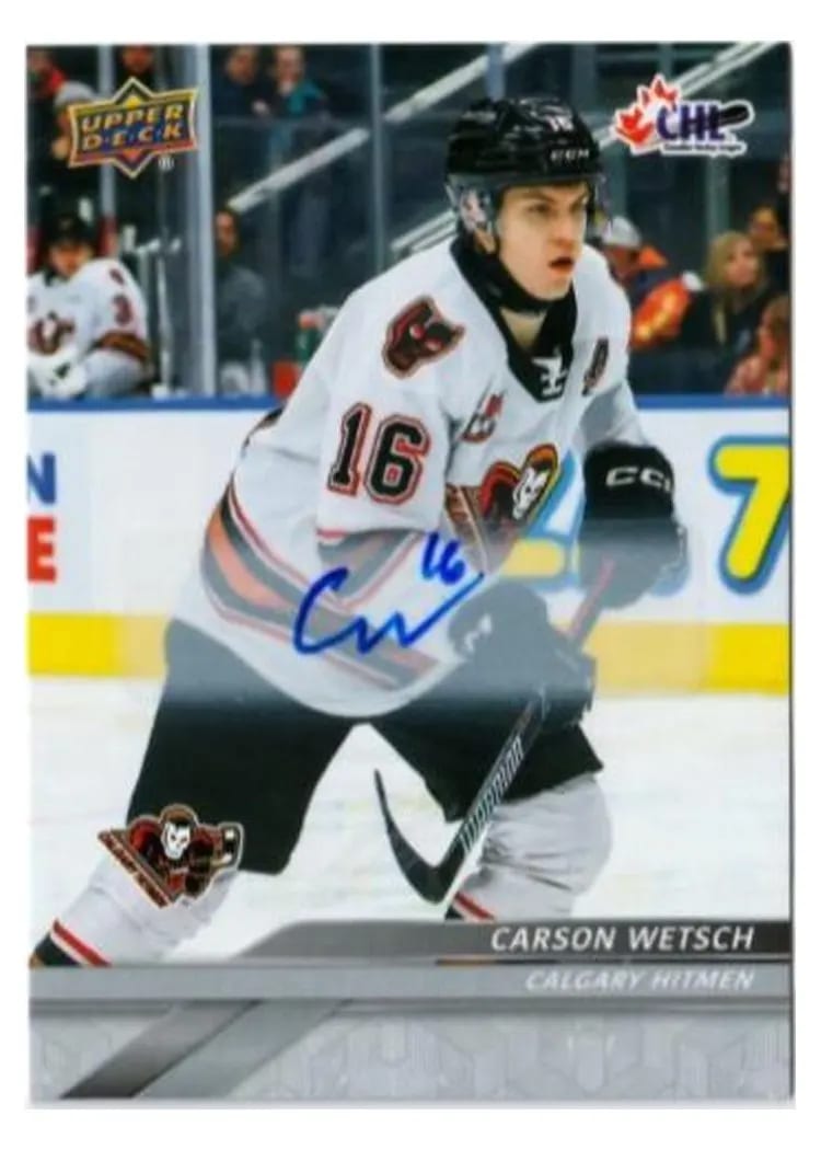 2024 Upper Deck CHL Carson Wetsch Autograph #11 card