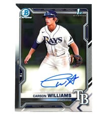 2021 Bowman Draft Chrome Draft Autographs Carson Williams #CDA-CW