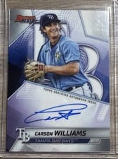 2025 Bowman's Best Best of 2025 Autographs Carson Williams #B25-CW card