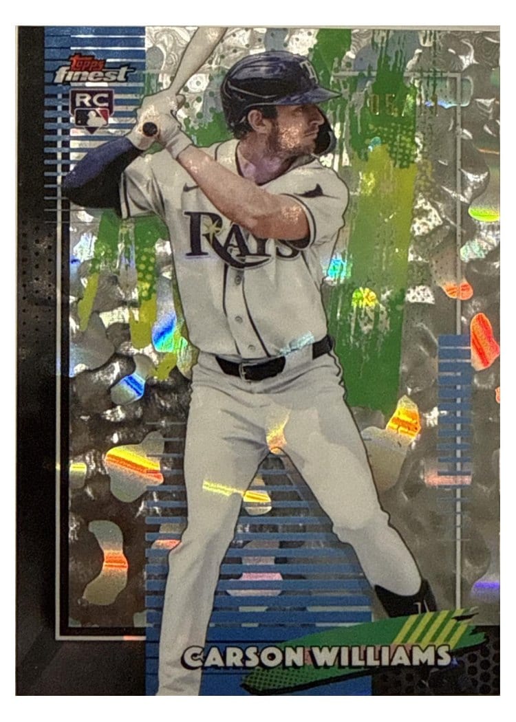 2026 Topps Finest Carson Williams Molten Mercury Refractor #24 card