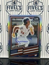 2026 Panini Stars & Stripes Prizm Signatures Prizms Carter Hadnot #11 card