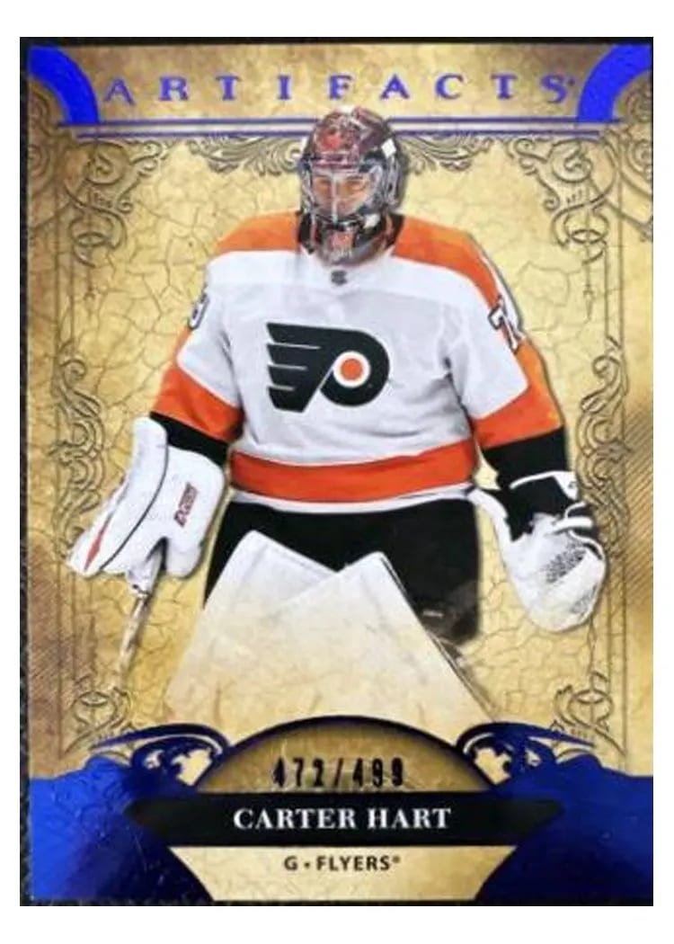 2020-21 Upper Deck Artifacts Base Set Carter Hart #7 card