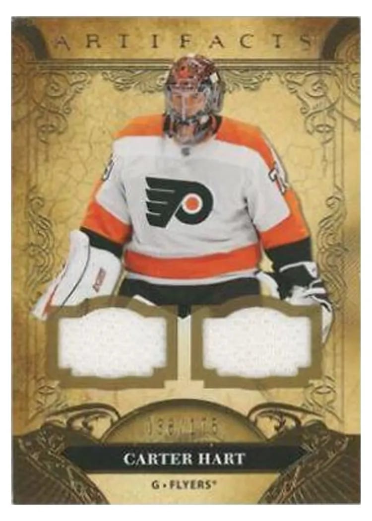 2020-21 Upper Deck Artifacts Base Set Carter Hart #7 card