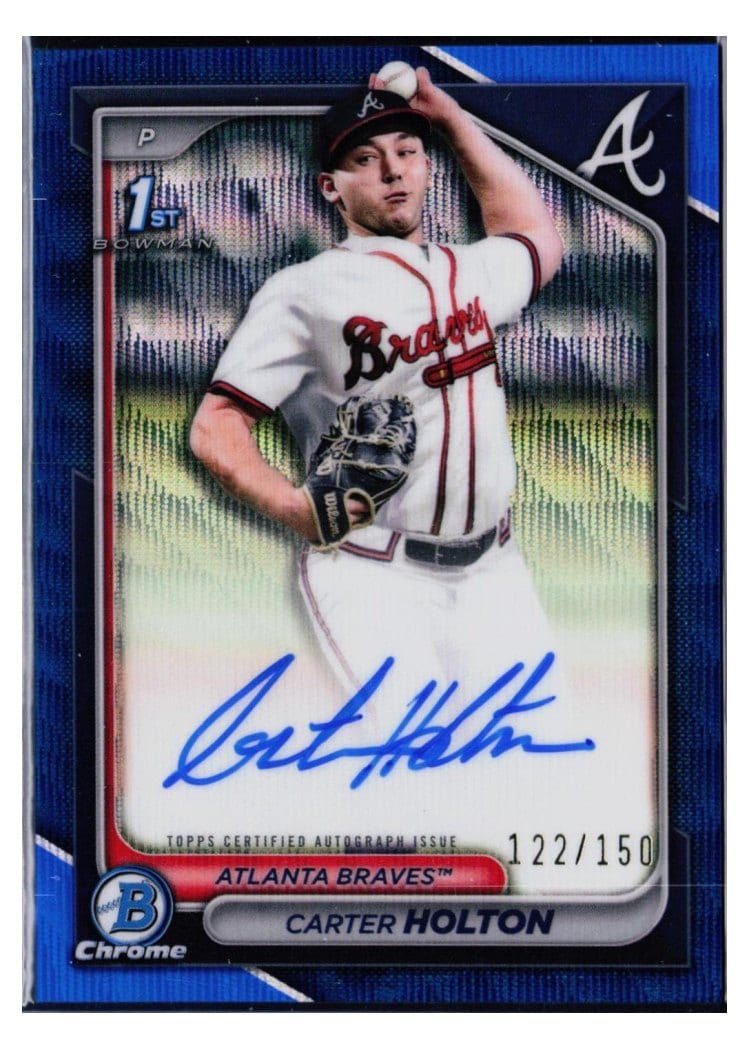 2024 Bowman Draft Chrome Prospect Autographs Carter Holton #CPA-CH card