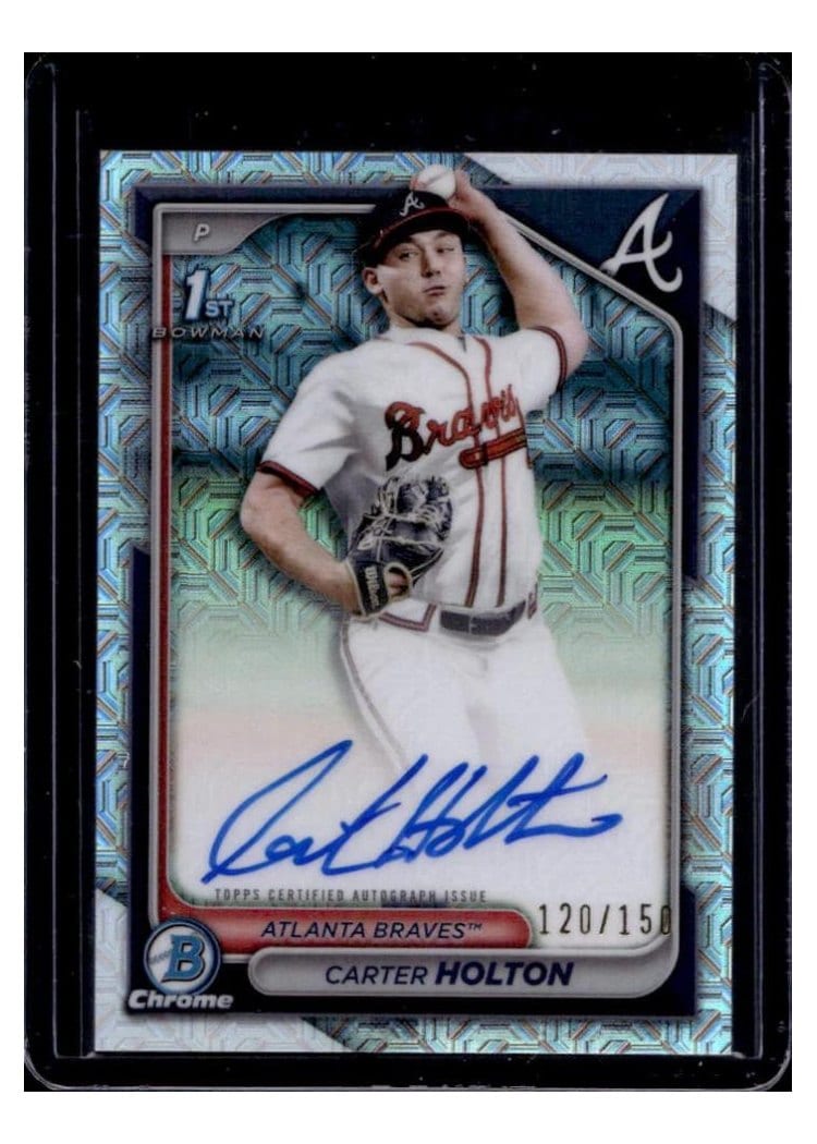 2024 Bowman Draft Chrome Prospect Autographs Carter Holton #CPA-CH card