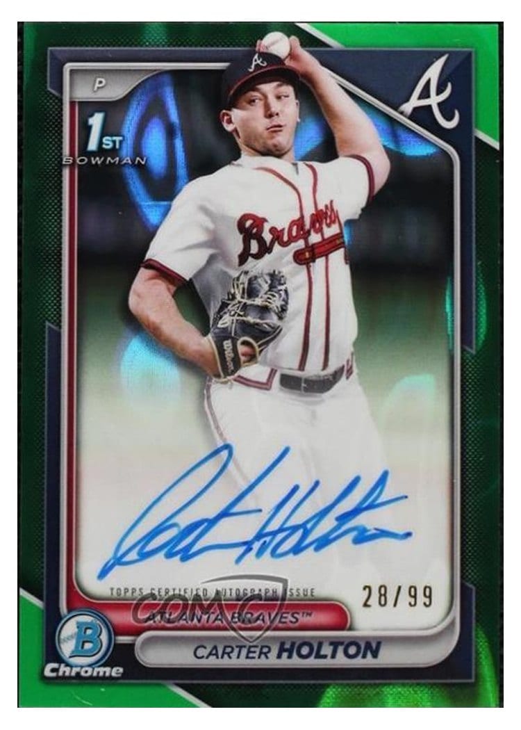 2024 Bowman Draft Chrome Prospect Autographs Carter Holton #CPA-CH card