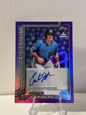 2025 Topps Pro Debut Autographs Carter Johnson #PD-187 card