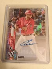 2019 Topps Chrome Autographs Carter Kieboom #CK card