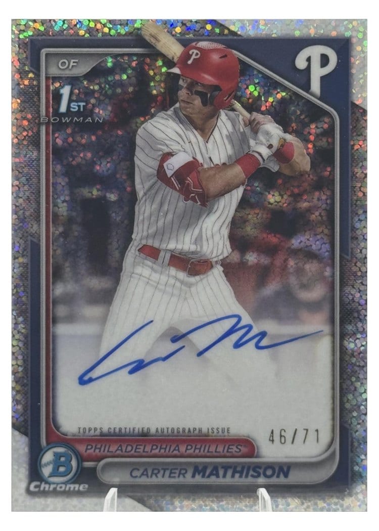 2024 Bowman Draft Chrome Prospect Autographs Carter Mathison #CPA-CMA card