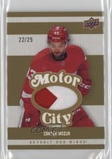 2025-26 Upper Deck Detroit Red Wings Centennial Motor City Materials Carter Mazur #MCM-CM