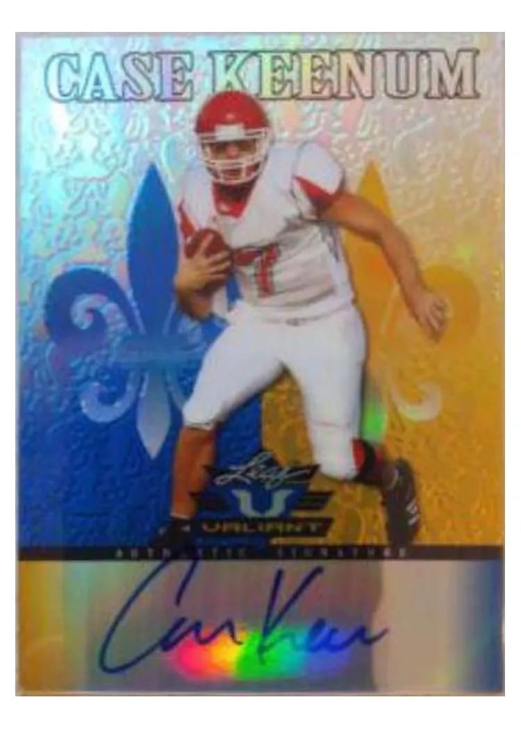 2012 Leaf Valiant Case Keenum #CK1 card