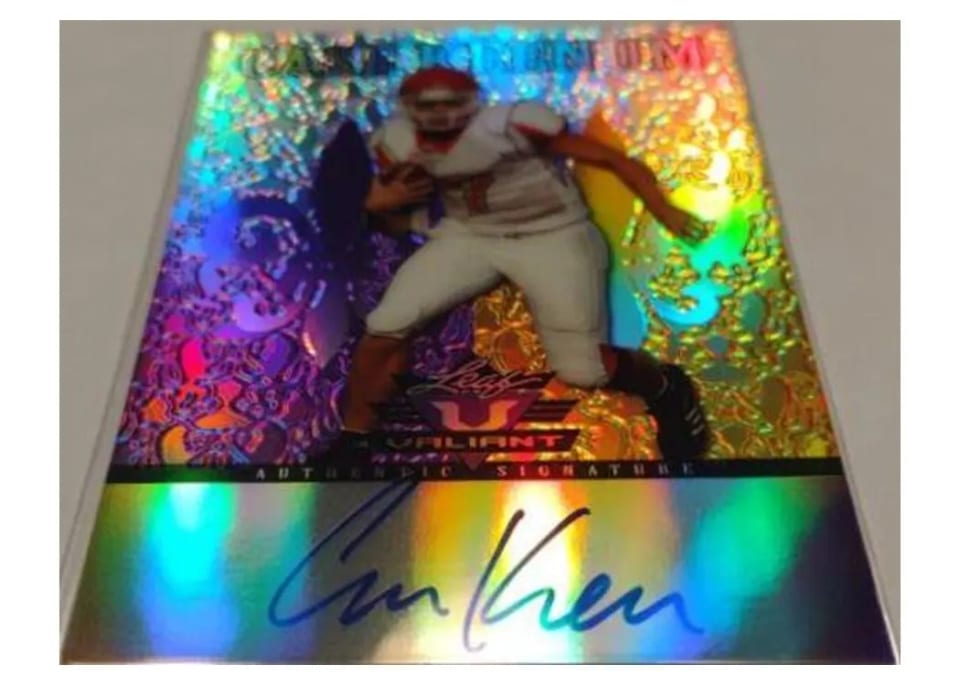 2012 Leaf Valiant Case Keenum #CK1 card