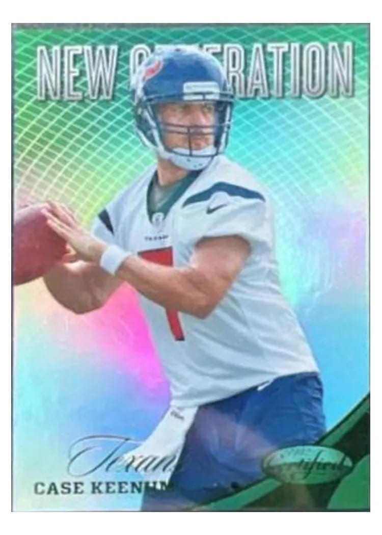 2012 Panini Certified Case Keenum #257 card