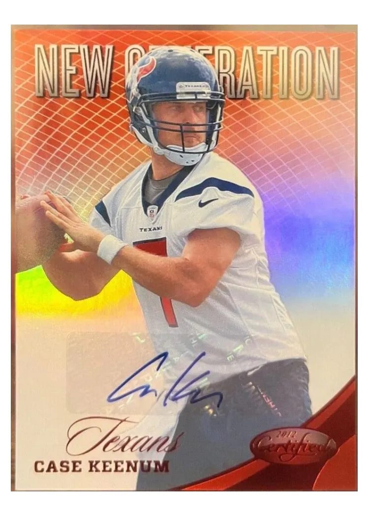 2012 Panini Certified Case Keenum #257 card