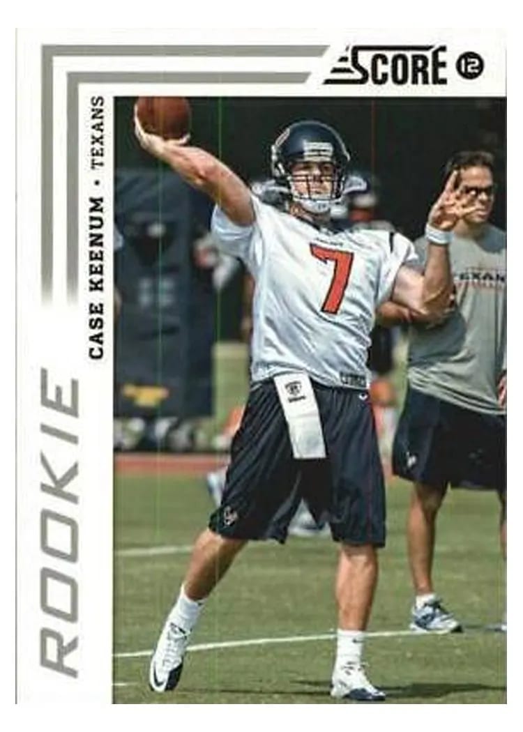 2012 Panini Score Case Keenum Glossy #311 card