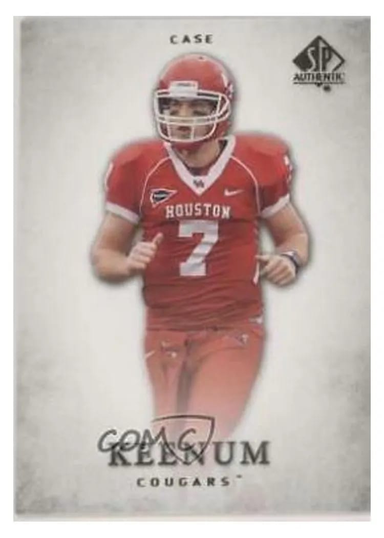 2012 SP Authentic Case Keenum #18 card