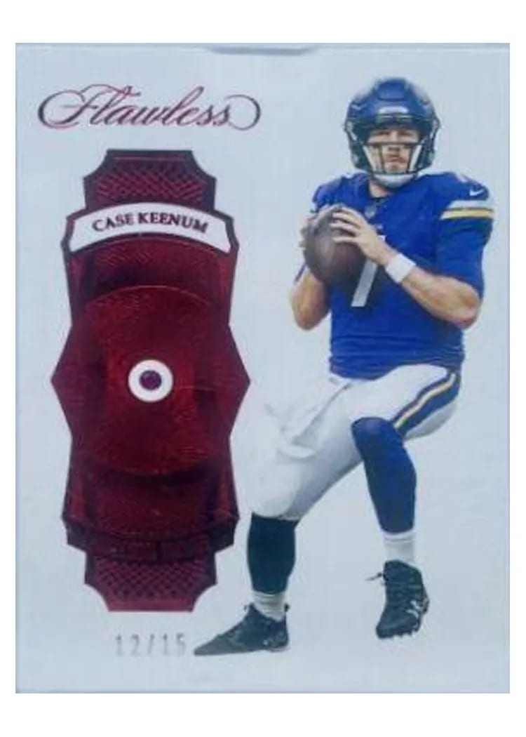 2017 Panini Flawless Case Keenum #56 card