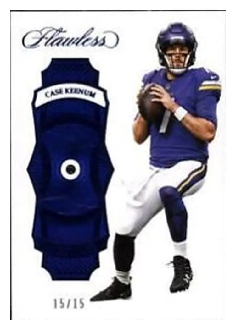 2017 Panini Flawless Case Keenum #56 card
