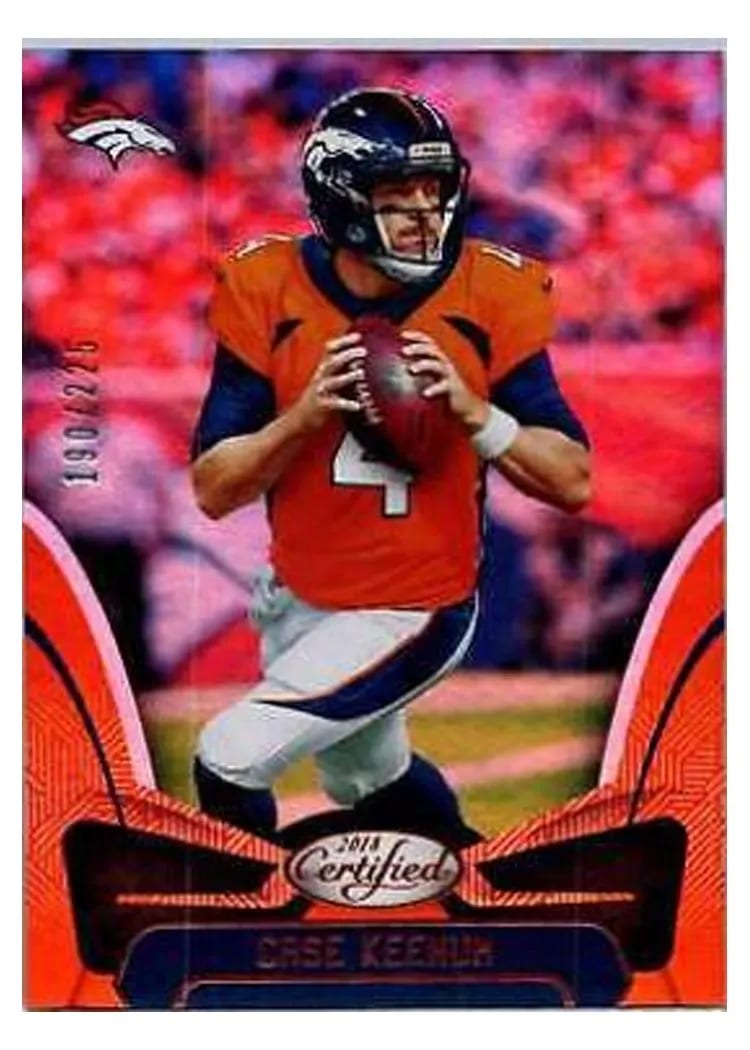2018 Panini Certified Case Keenum #13 card