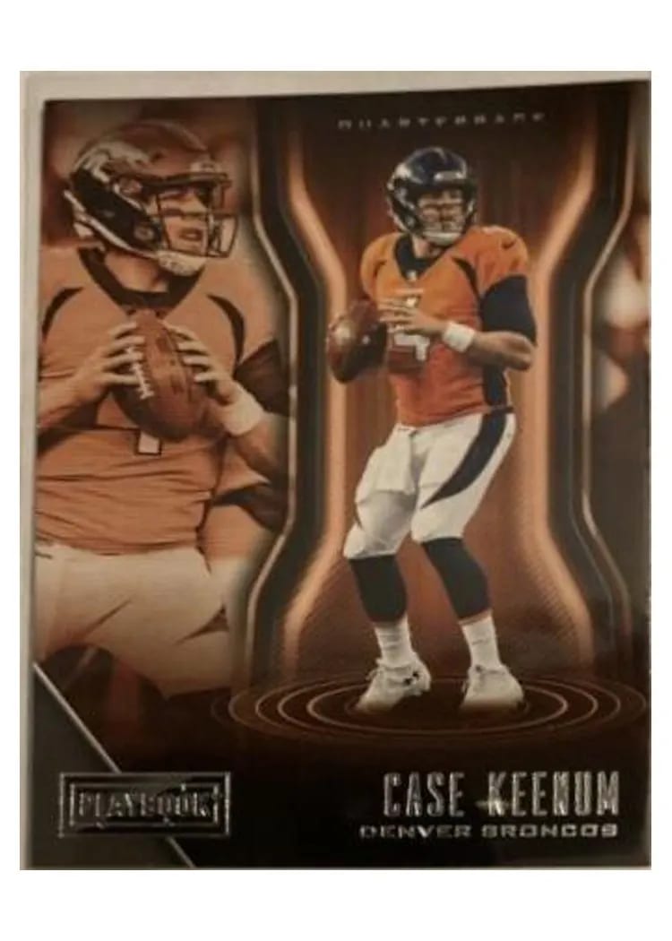 2018 Panini Playbook Case Keenum #43 card