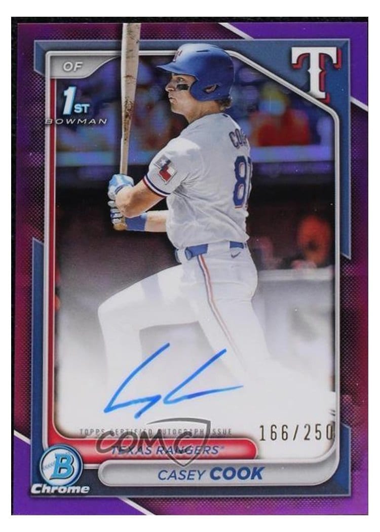 2024 Bowman Draft Chrome Prospect Autographs Casey Cook #CPA-CCY card