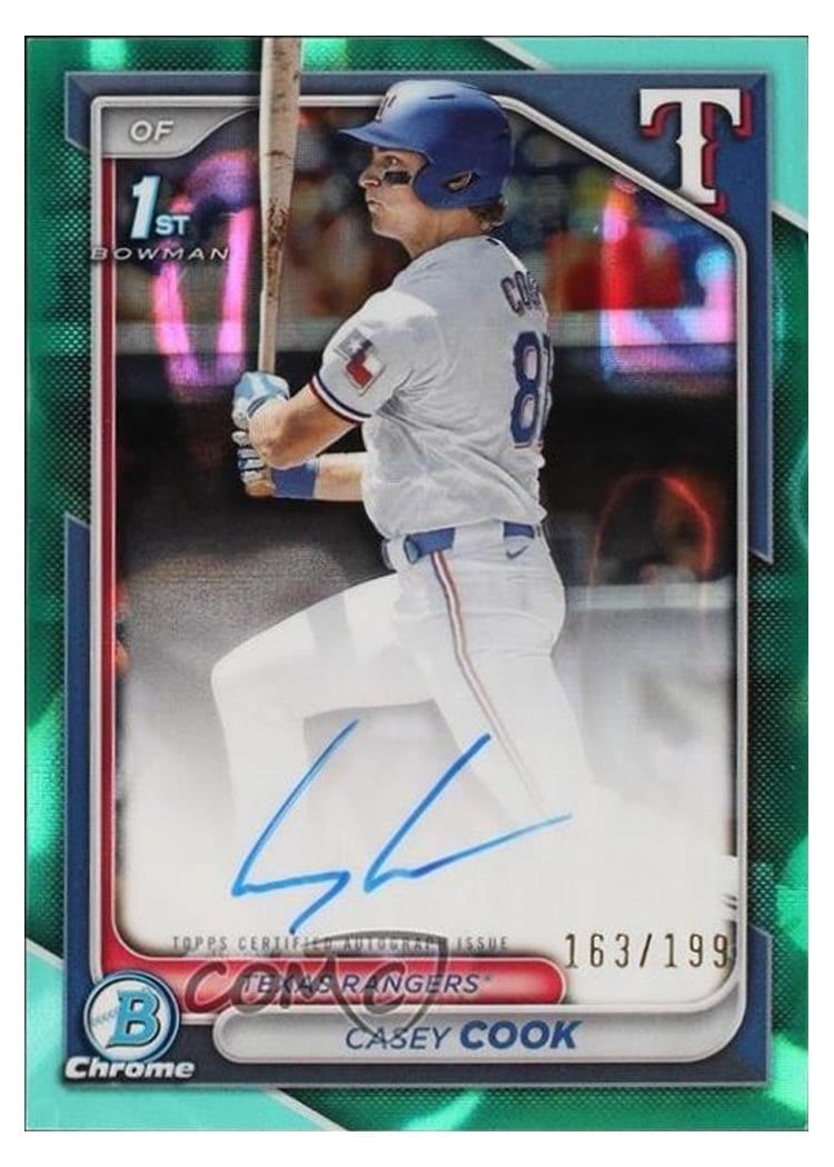 2024 Bowman Draft Chrome Prospect Autographs Casey Cook #CPA-CCY card